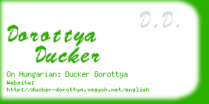 dorottya ducker business card